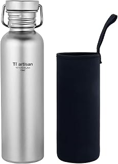 Ultralight Titanium Water Bottle 750ml Leakproof Camping